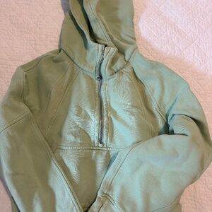 Lululemon S-M Half-Zip Scuba Mint Green